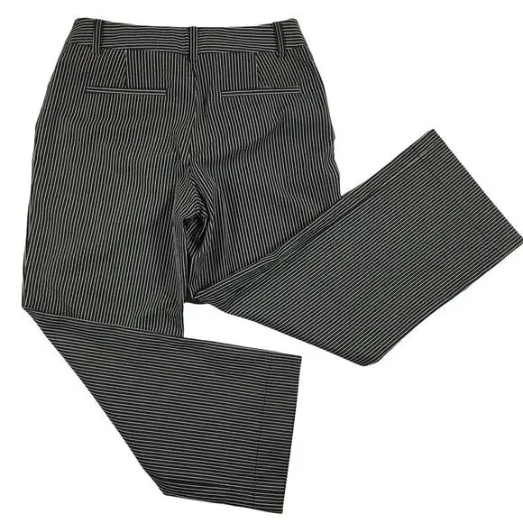 Nwt Jones New York Signature Black White Stripe Ankle Pants Size 4 - Picture 3 of 14